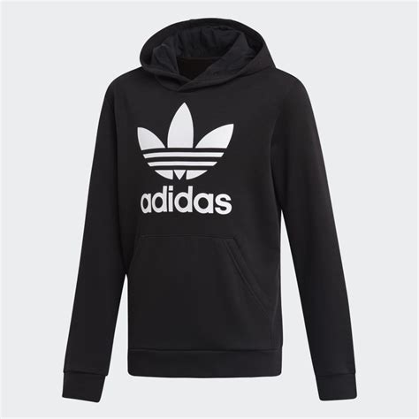 weißer adidas trefoil hoodie|Adidas trefoil hoodie men's.